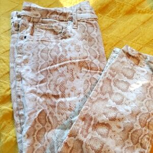 Snake print pants